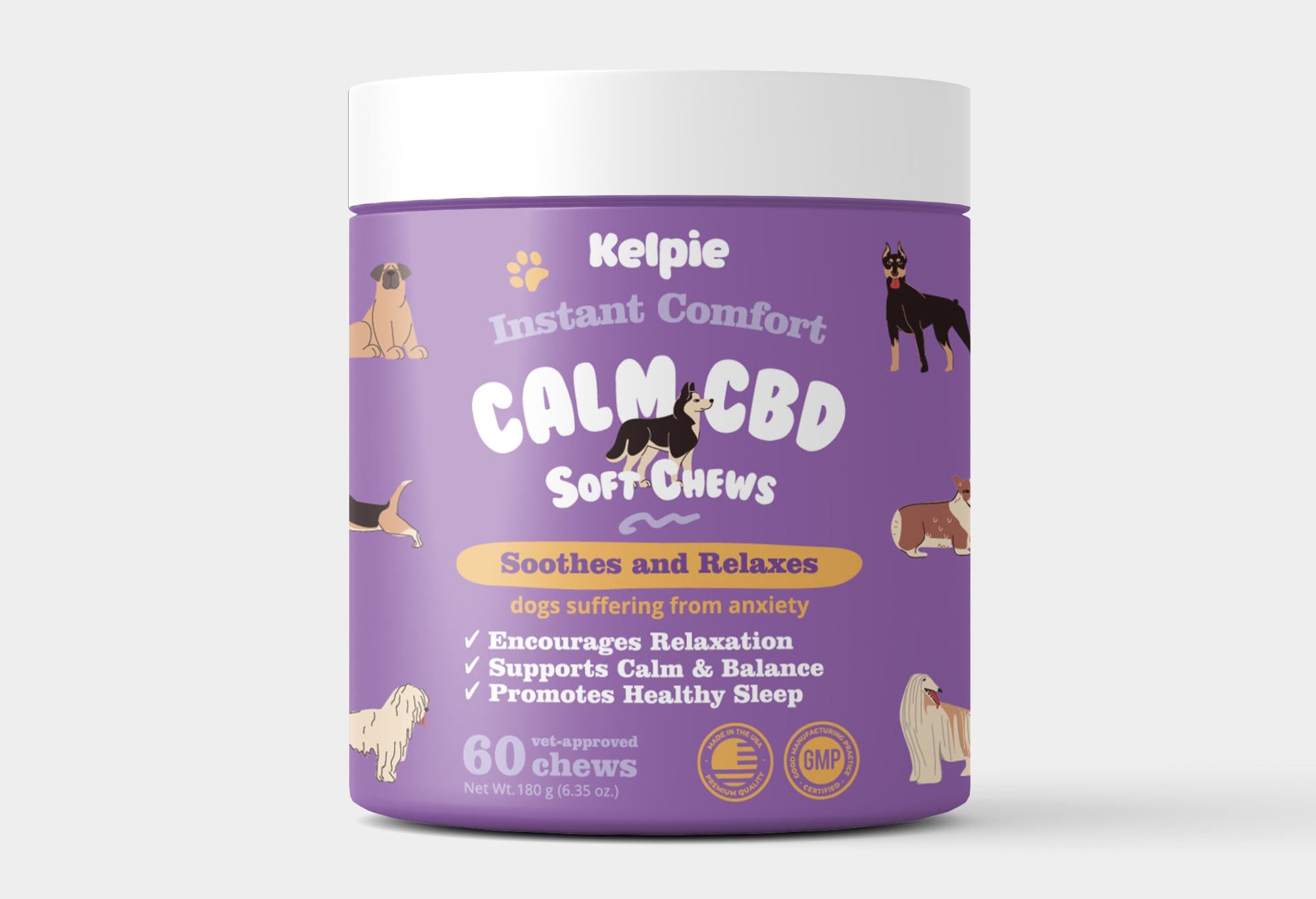 Kelpie Calm with CBD Chews for Dogs