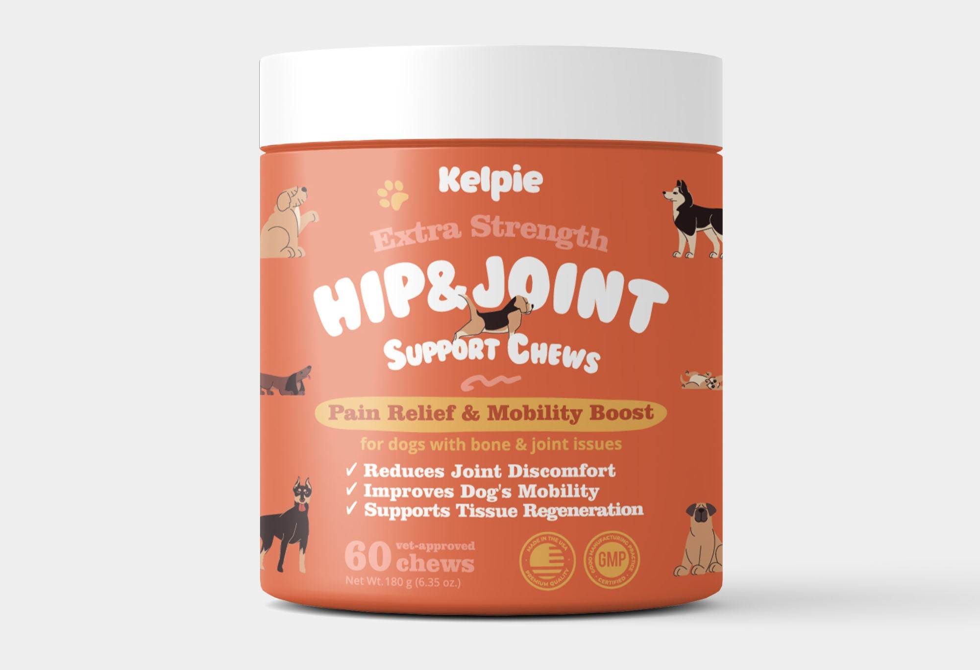 Kelpie Hip Joint Support Chews for Dogs